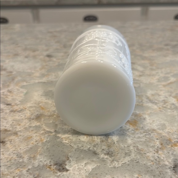 Milk Glass White Embossed Leaf and Grape Tumbler/Vase - Picture 5 of 5